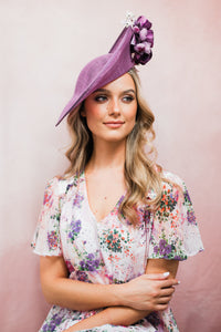 Disc style Hat with Roses