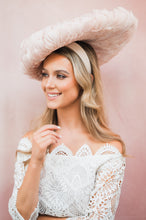 Load image into Gallery viewer, Large Blush Feather hat