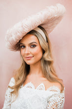 Load image into Gallery viewer, Large Blush Feather hat